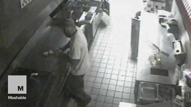 Hungry burglar breaks into Five Guys to make himself some burgers