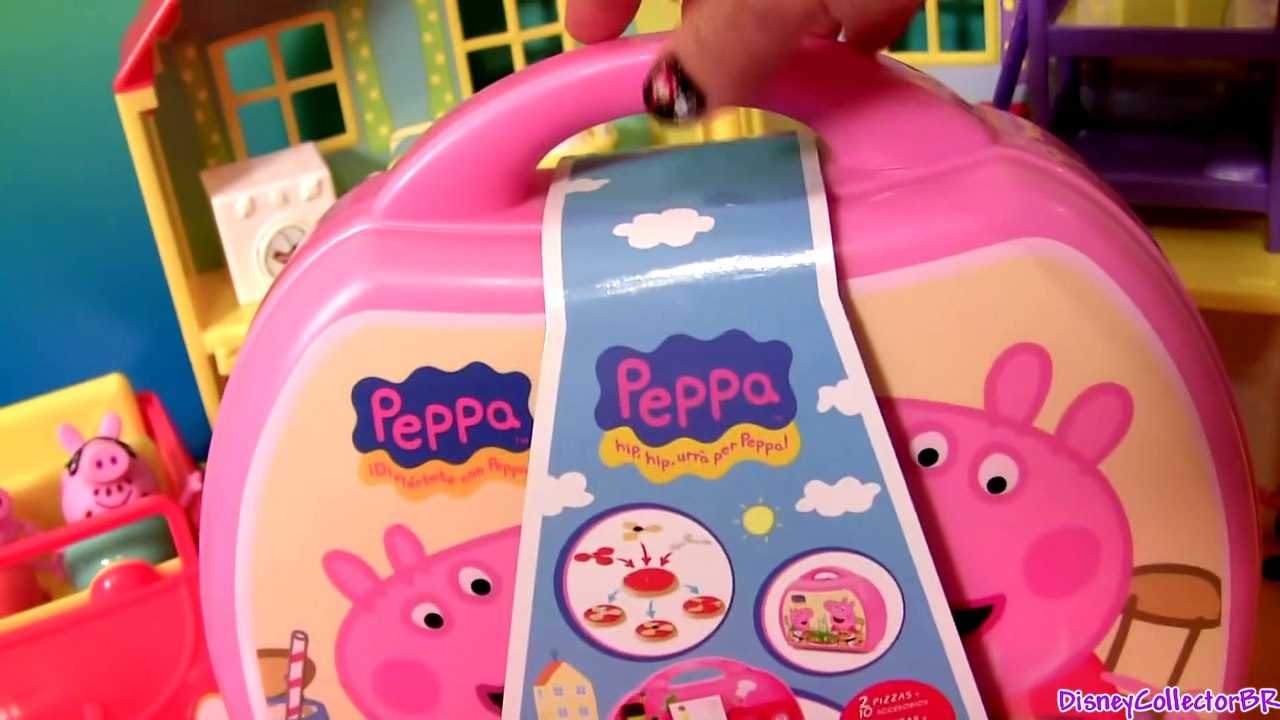 Peppa Pig Pizzeria Playset Pizza Shop Carry Case PlayDoh Maletín Pizzería de La Cerdita
