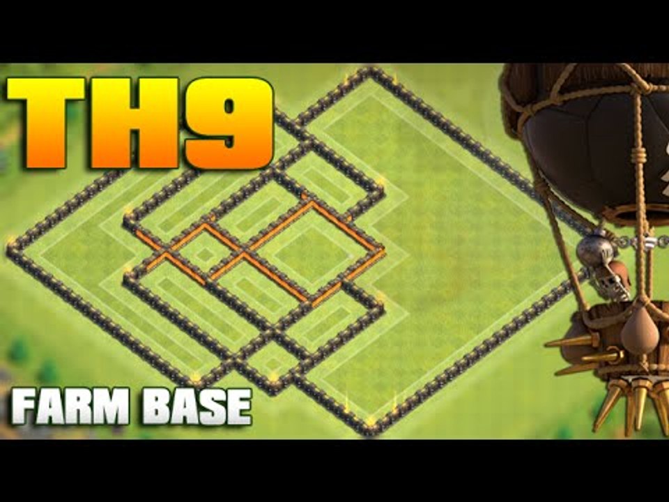 Clash of clans - New Update - TOWN HALL 9 TH9  FARMING BASE 2016