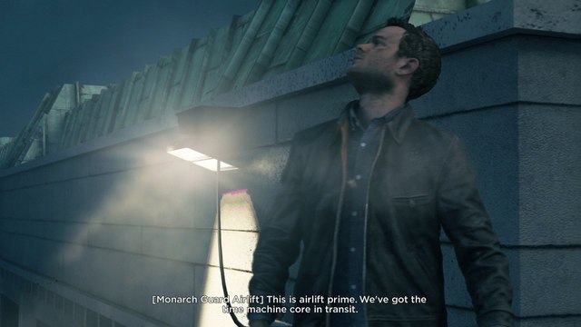 Quantum Break - Return To The University: Beth Wilder Shoots Monarch Rifeman on Rooftop Cutscene