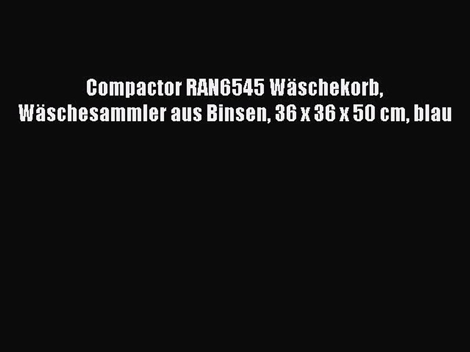 NEUES PRODUKT Zum Kaufen Compactor RAN6545 W?schekorb W?schesammler aus Binsen 36 x 36 x 50