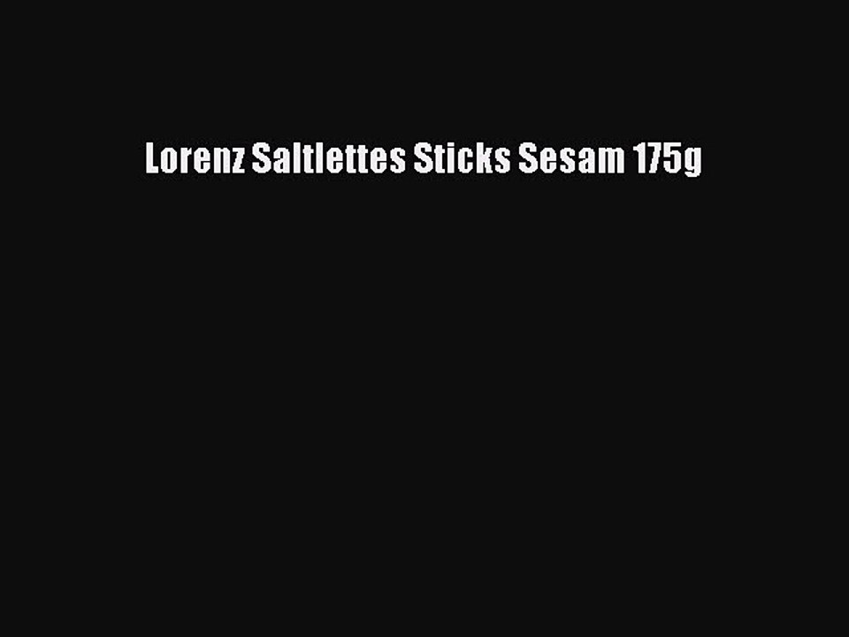 NEUES PRODUKT Zum Kaufen Lorenz Saltlettes Sticks Sesam 175g