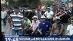 Marcha de campesinos por microcentro de Asuncion Paraguay 08/04/2016.-