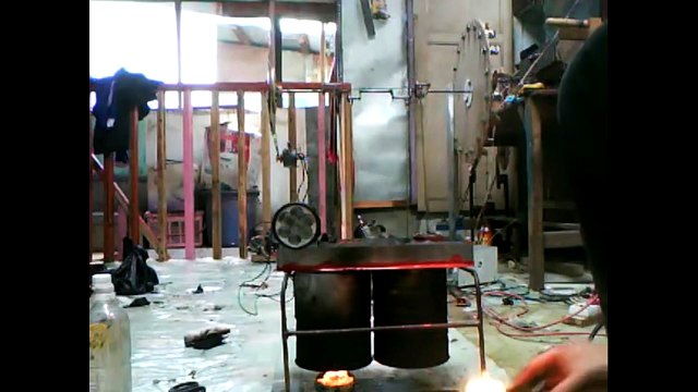 DOUBLE DISPLACER STIRLING ENGINE (mesin stirling displacer ganda)