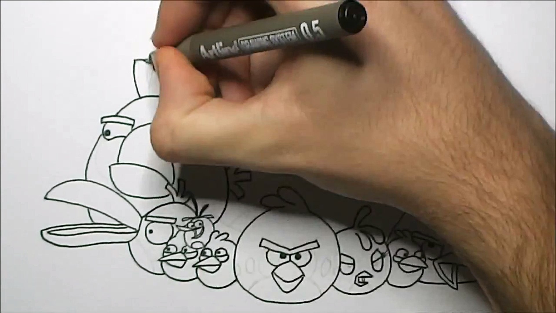 how to draw angry birds avengers