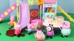 Peppa Pig Park Playground Candy Cat Birthday Party Play-Doh Muddy Puddles DisneyCarToys