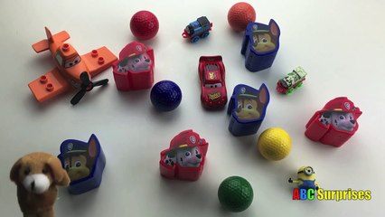 ABC SURPRISES EGG Learn to Spell Colors Disney Car Toys Lightning McQueen Thomas Train Paw Patrol