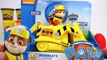 Paw Patrol Toys Surprise Eggs Play Doh Bulldozer for Kids Rubble Construction Toys Play Dough