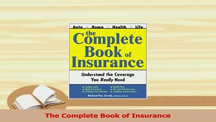 Read  The Complete Book of Insurance Ebook Free
