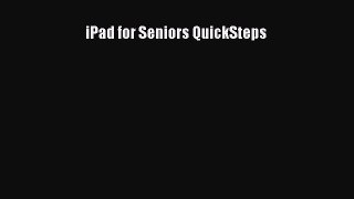 Read iPad for Seniors QuickSteps Ebook Free