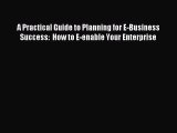 Read A Practical Guide to Planning for E-Business Success:  How to E-enable Your Enterprise