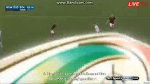 Mohamed Salah Fantastic CURVE SHOOT CHANCE - Roma 0-0 Bologna