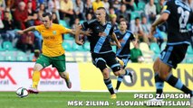 Pred zápasom MŠK Žilina - ŠK Slovan Bratislava