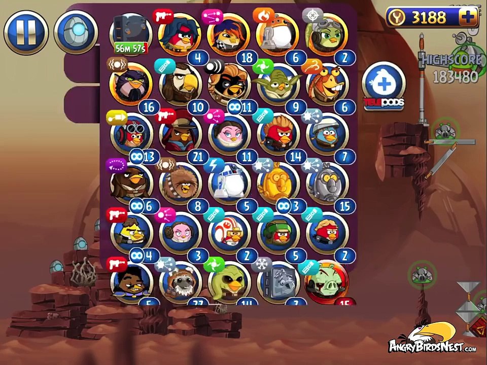 Angry Birds Star Wars 2 Level BM-30 Master Your Destiny 3 Star Walkthrough