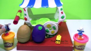 KINDER SURPRISE EGGS PEPPA PIG!!! - Lovely play doh eggs car toys 2016