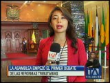 Asamblea empezó el primer debate de las reformas tributarias