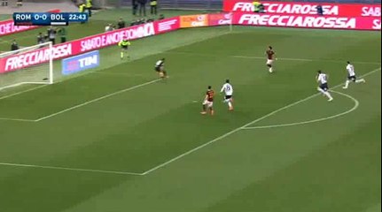 Mohamed Salah Big Chance - Roma vs Bologna