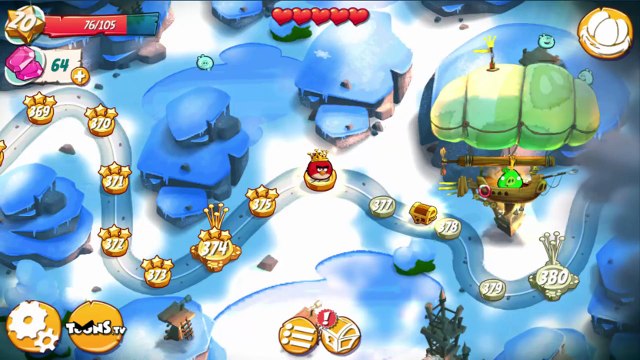 Angry Birds 2 - Level 375 -380 Cobalt Plateaus Mount Evernest Walkthrough