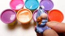 10 Play-Doh Cans with Surprise Eggs Toys - Peppa Pig, Edith Gru, Anpanman, Princess Dog & Smurfs