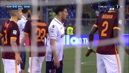 AS Roma vs Bologna 0-1 Luca Rossettini Goal   11-04-2016 HD