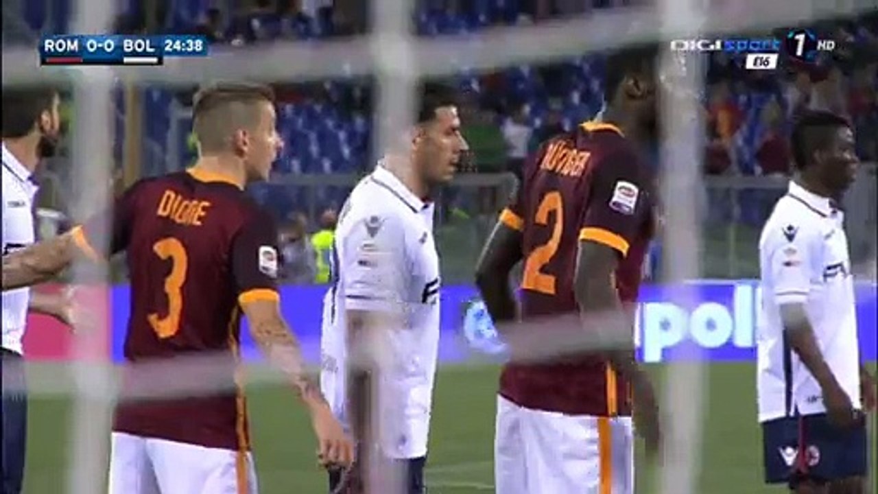 0-1 Luca Rossettini Goal - Roma 0 - 1 Bologna 11-04-2016