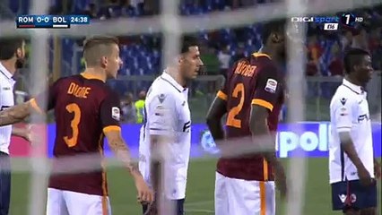 0-1 Luca Rossettini Goal - Roma 0 - 1 Bologna 11-04-2016
