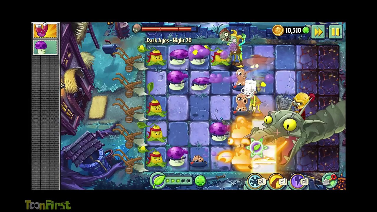 Plants Vs Zombies 2 Dark Ages: Part 2 FINAL BOSS, DR ZOMBOSS, Zombot Dark Dragon, Night 20
