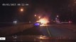 Footage of Police Officers Save Man From Burning Car In Maryland