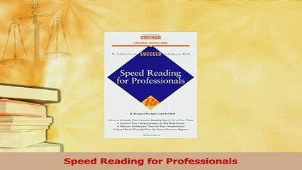 Read  Speed Reading for Professionals Ebook Free