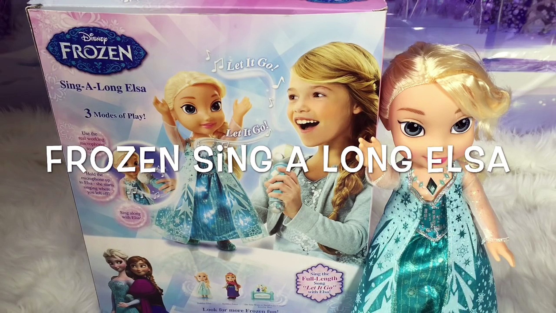 sing along elsa doll with microphone