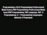 Read Programming #28:C Programming Professional Made Easy & PHP Programming Professional Made