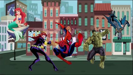 The Finger Family Song - Spiderman | Badman | Hulk - 손가락 가족