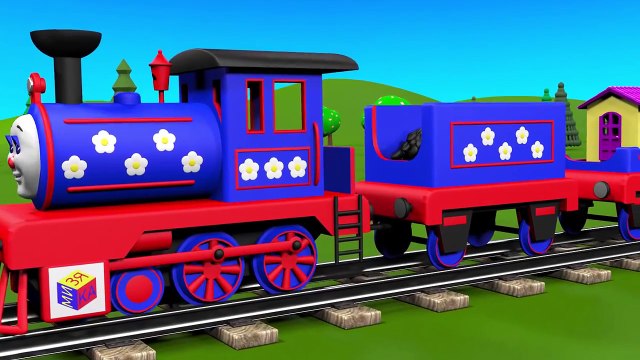 Apprenez à compter de 1 à 10 avec le train Tchou-Tchou ! Dessin animé en français pour les enfants.