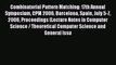 Read Combinatorial Pattern Matching: 17th Annual Symposium CPM 2006 Barcelona Spain July 5-7