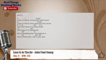 Love Is In The Air - John Paul Young Vocal Backing Track with chords and lyrics
