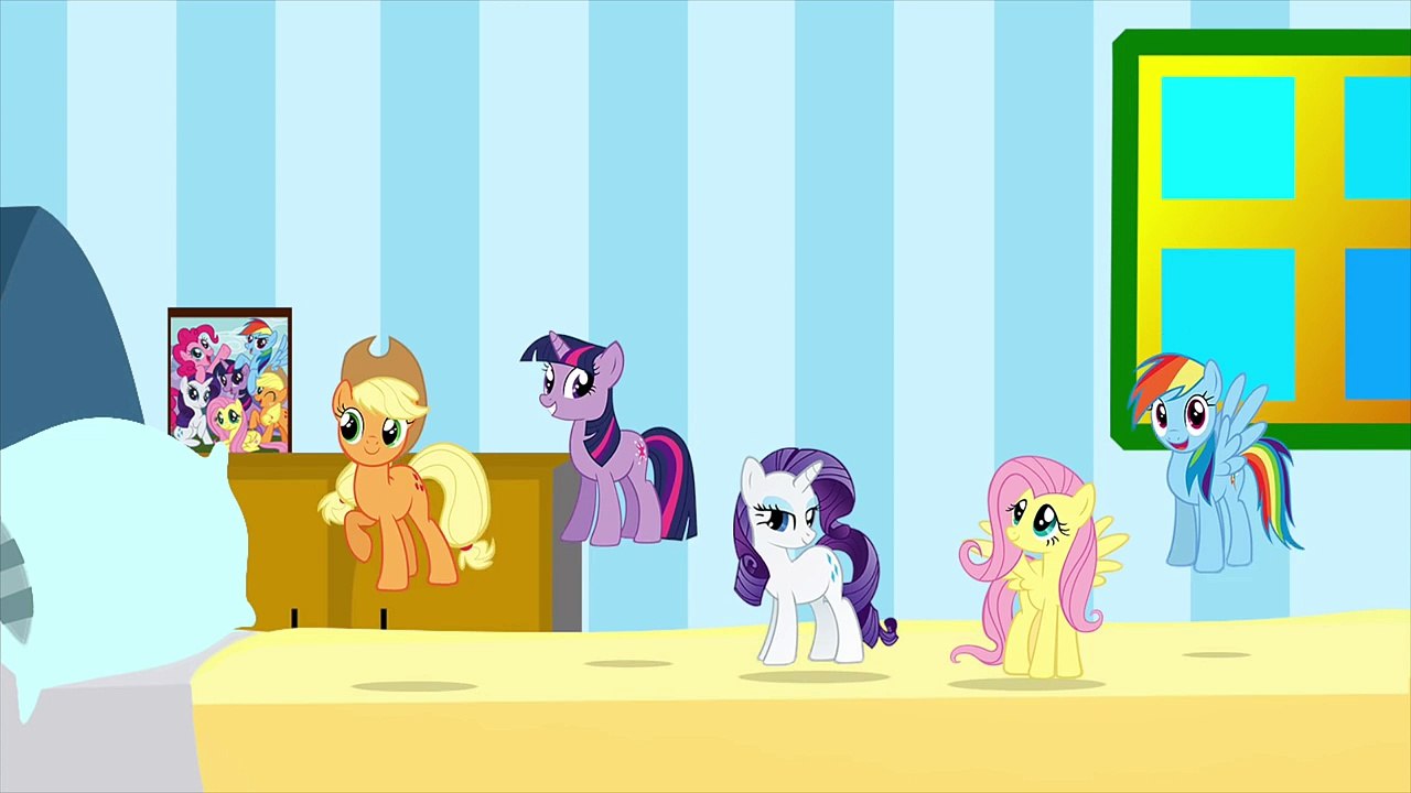 MY LITTLE PONY MLP FIVE LITTLE MONKEYS JUMPING ON THE BED NURSERY ...