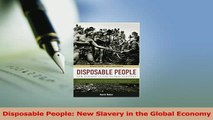 Read  Disposable People New Slavery in the Global Economy Ebook Free