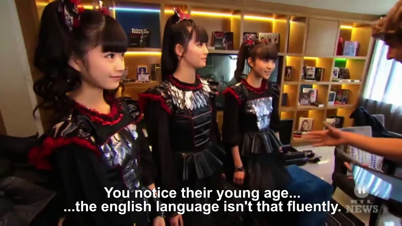 BABYMETAL at the german 'RTL 2 News' (eng. sub)