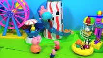 Peppa Pig English Toys Episode - Peppa Pig New 2015 Funfair Toys Video - Daddy Pig Gets Stuck!