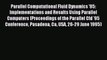 Read Parallel Computational Fluid Dynamics '95: Implementations and Results Using Parallel