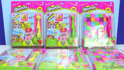 Shopkins Diary Set with Clicker Pens
