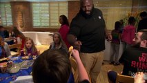 John Cena and fellow WWE Superstars brighten spirits at the Make a Wish pizza party