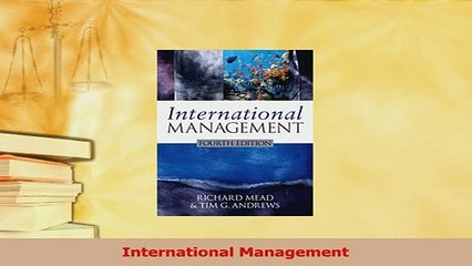 Read  International Management Ebook Free