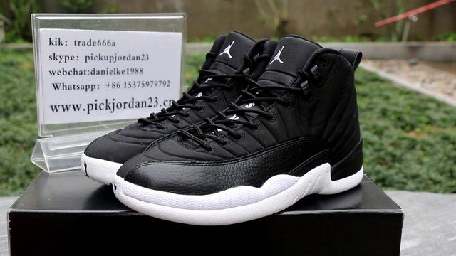 Air Jordan 12 PSNY Black Authentic Shoes HD Review From PickJordan23.cn
