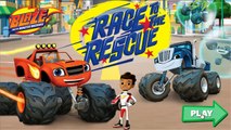 Blaze and The Monster Machines nick jr Nickelodeon - Blaze Race to the Rescue! Nick Jr Game For Kids