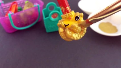 Custom Shopkins Diamond Sparkle Pretz-Elle Gold Bling Bling Pretzel Shopkin