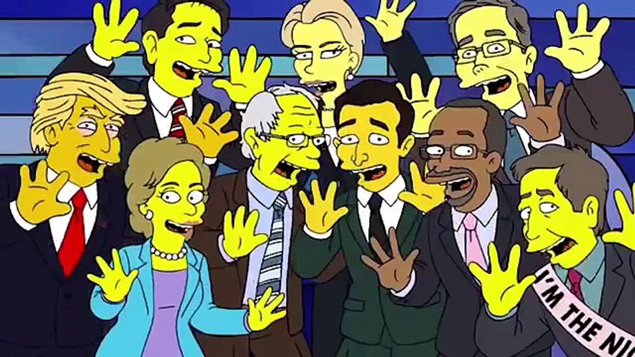 The Simpsons mock 2016 presidential candidates