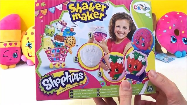 NEW Shopkins Shaker Maker DIY Shopkins, DIY Paint Craft Toy Video, Paint your own Shopkin