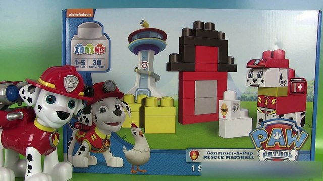 Pat’ Patrouille Jeu de Construction Marcus à la rescousse Paw Patrol Rescue Marshall Blocks Set