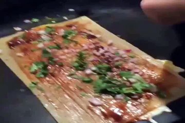 Lasagna-like Noodle Sheet with egg, veggies and sausage